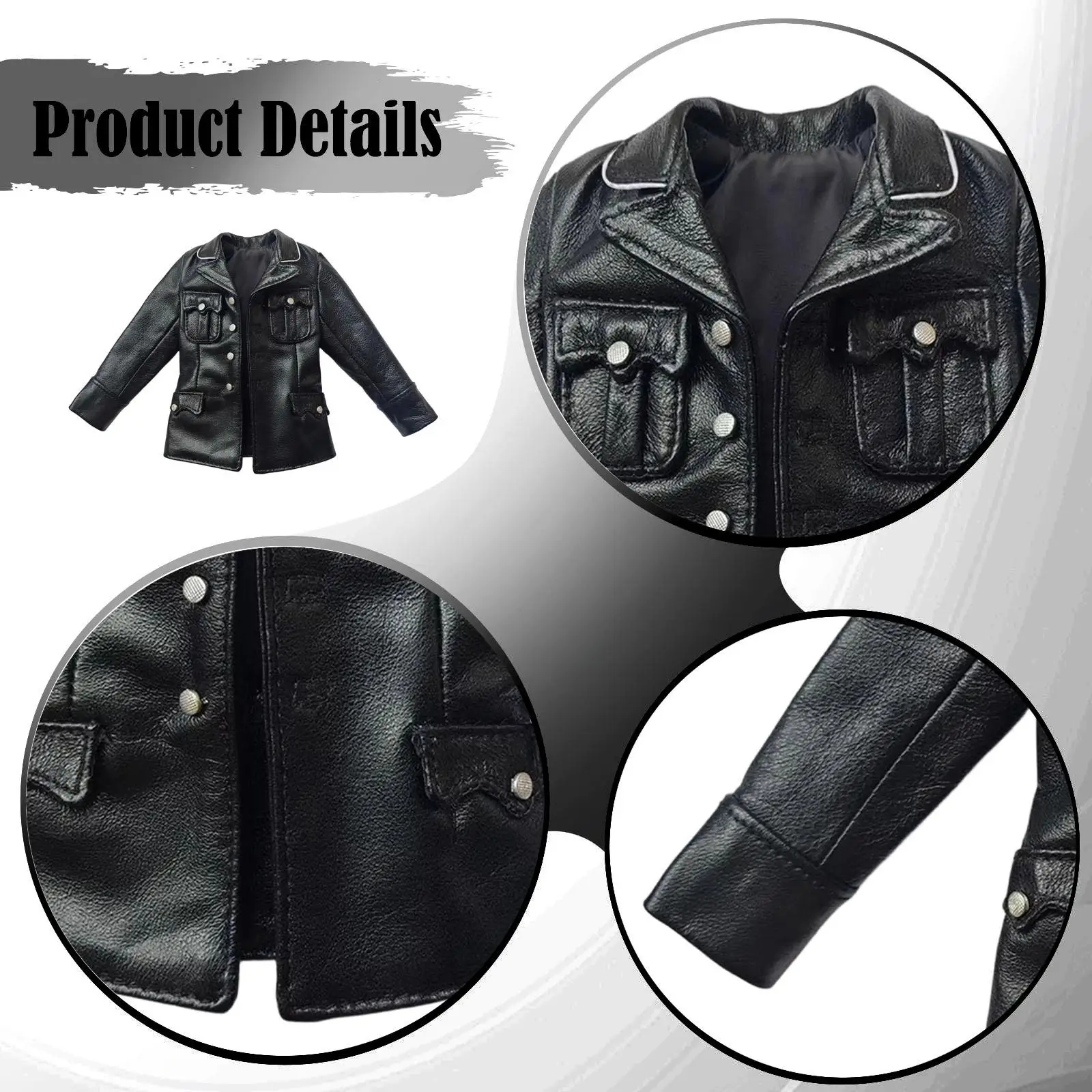 

Костюм из полиуретана в масштабе 1:6, повседневный, в стиле ретро, для косплея, реалистичная стильная одежда-реквизит, классический аксессуар для фигурок 12 дюймов