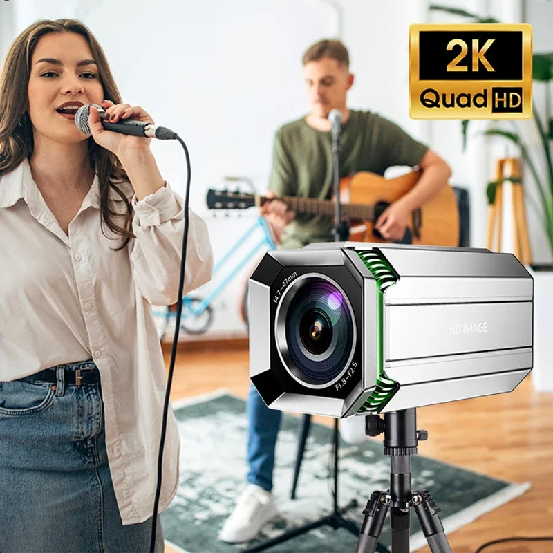 2026 New Digital Video Webcam 10x Optical Zoom 2560*1440P Live Streaming Broadcast Video Conference Computer Camera