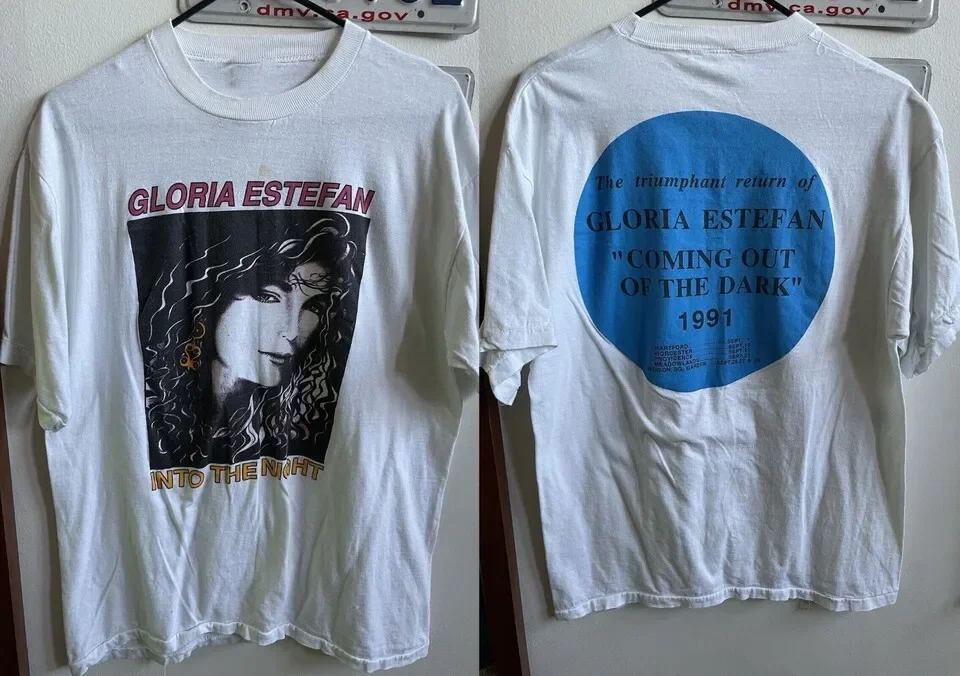 Gloria Estefan Into the Night Unisex Heavy Cotton T-Shirt Full Size UU939