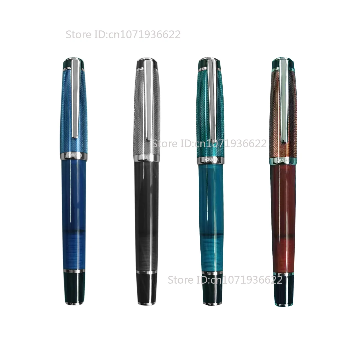 

Genius OPUS 88 Frosted Transparent OPERA Series Ebonite Fountain Pen JOWO Nib Drop-in Ink Pen Writing Gift Students Suppiers