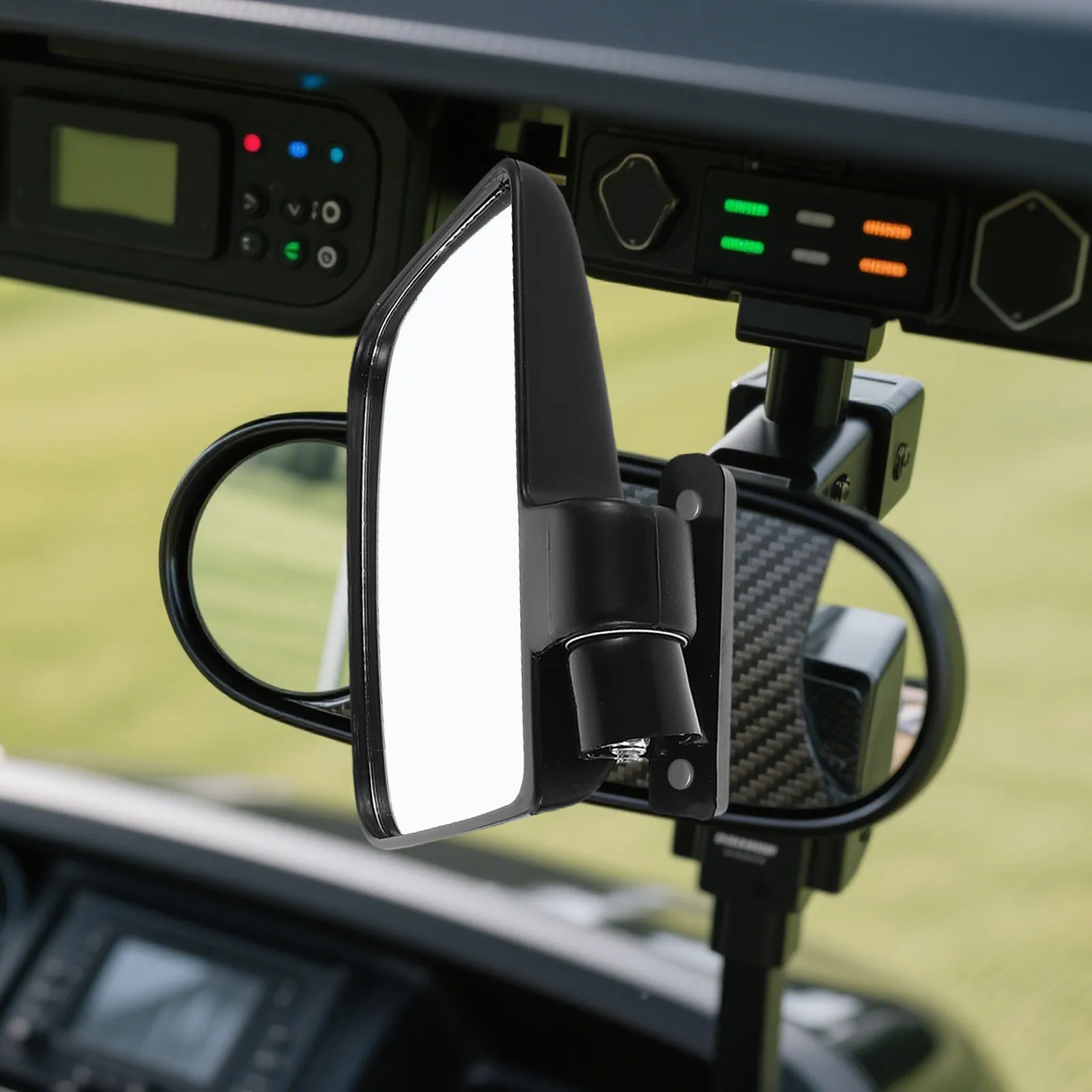 

Комплект из 1 зеркала заднего вида для гольф-кара: специальный дизайн, широкоугольное вспомогательное зеркало заднего хода, четкое отражение, безопасность и комфорт