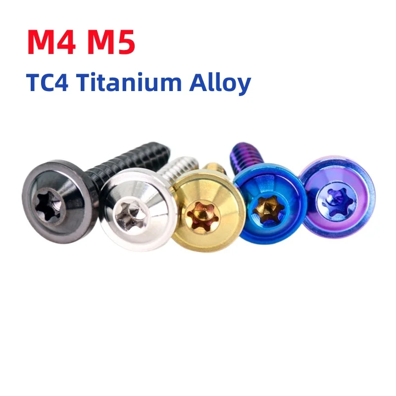 M4 M5 Tc4 Alloy Torx Hexalobular Socket Truss Pan Self-tapping Screw Motorcycle Decoration Refit Anti-theft Nail