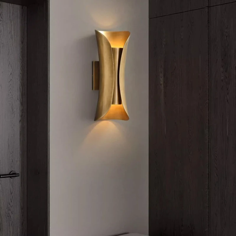 

Modern Retro Wall Lamp Designer Artistic Decor Living Room Background Corridor Bedroom Bedsides Cafe Restaurant LED Wall Sconces