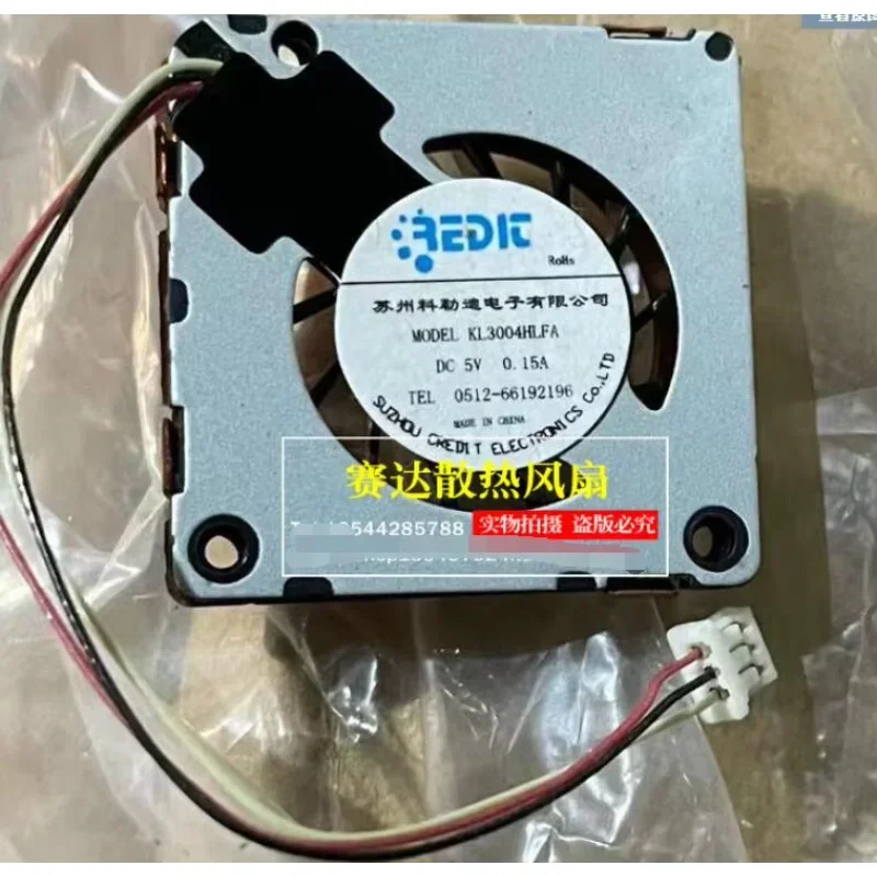 

KL3004HLFA DC 5V 0.15A 30x30x04mm 3-Wire Server Cooling Fan