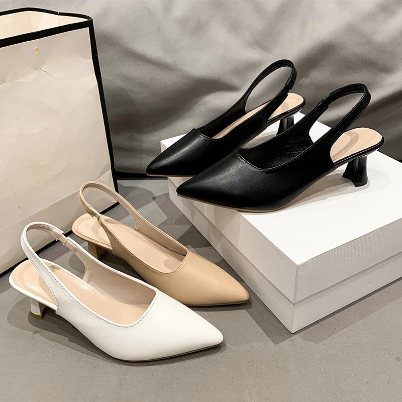 *Hot Selling Summer Wear-resistant Slim Heeled High-heeled Sandals Fashionable New Comfortable/versatile Elegant Casual Sandals