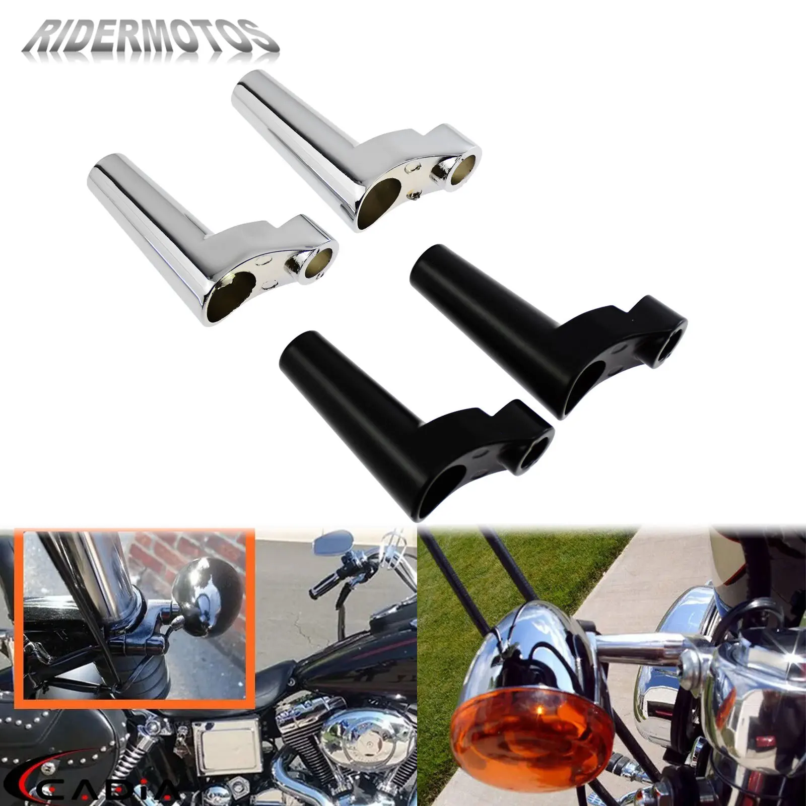 

Front Indicator Mount Brackets Motorcycle Relocation Kit For Harley Dyna FatBob FXDF FXFB 91-05 Sportster Iron 883 1200 1988-Up