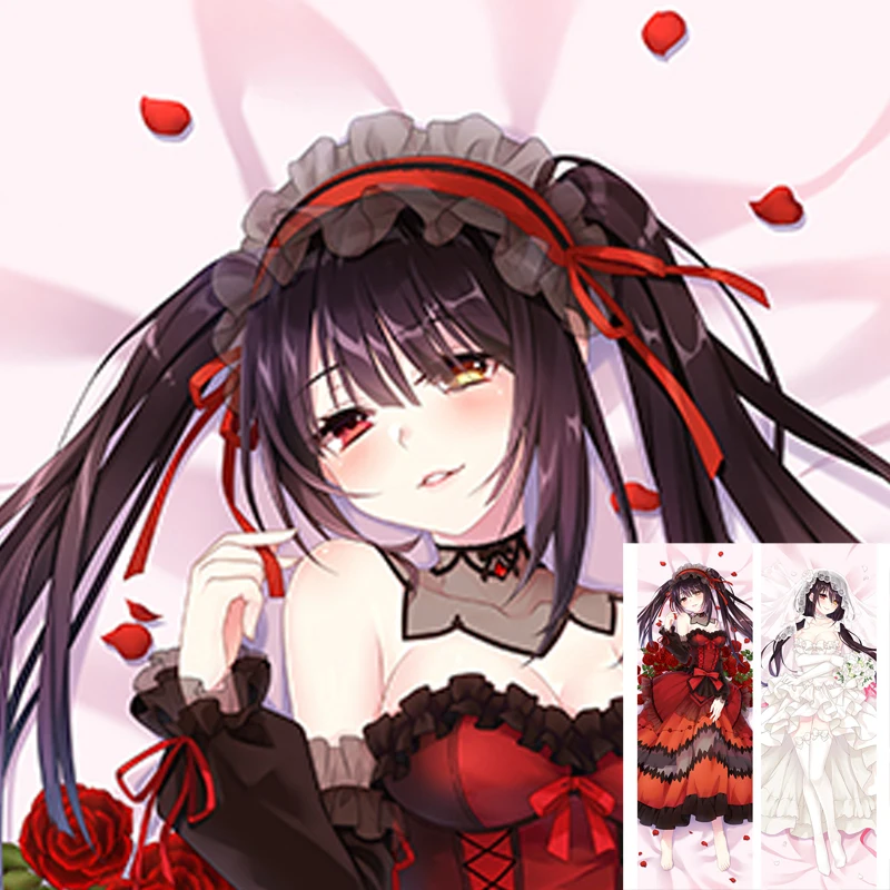 

Anime Dakimakura Pillow Tokisaki 2-Side Print Pillowcase Hugging Body Cushion Cover Otaku Waifuristmas Decoration