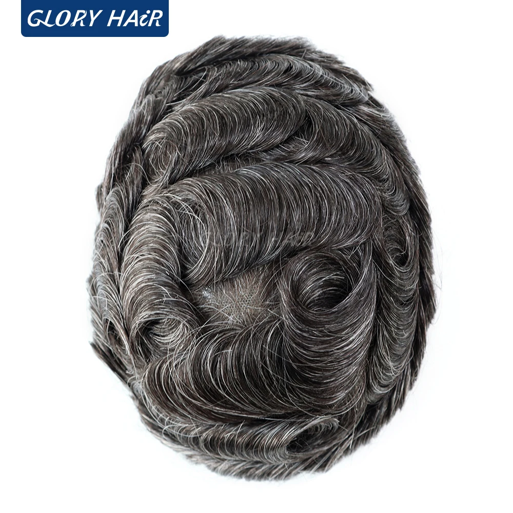 Gloryhair CK1 شعر بشري بشريط هوائي للرجال أجزاء فريدة من نوعها شعر بشري رقيق بشريط سويسري للرجال شحن مجاني إلى البرازيل