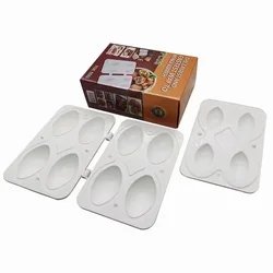 4Holes Manual Kibbeh Mold Meatball Maker Meatloaf Press Minced Meat Processor Cake Desserts Pie Kitchen Tools