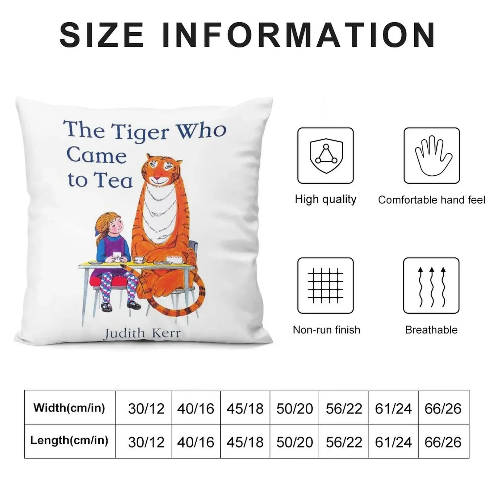 The Tiger Who Came To Tea classic vintage cover illustration Throw Pillow christmas pillowcases Cushions pillow