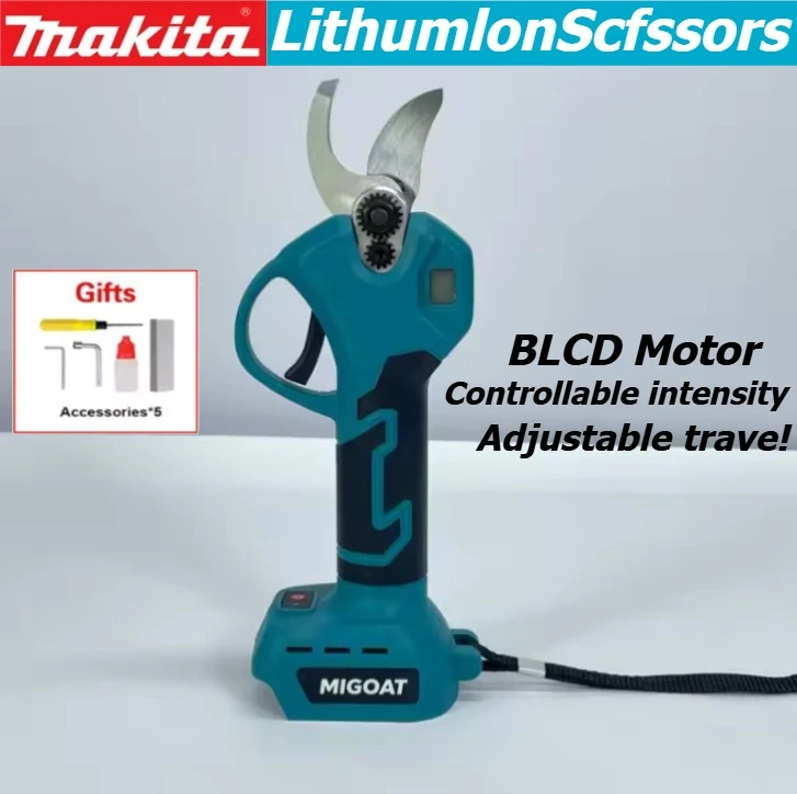 

Makita 18V Cordless Pruning Shears with LCD Display Brushless Motor, Professional Branch Cutter with