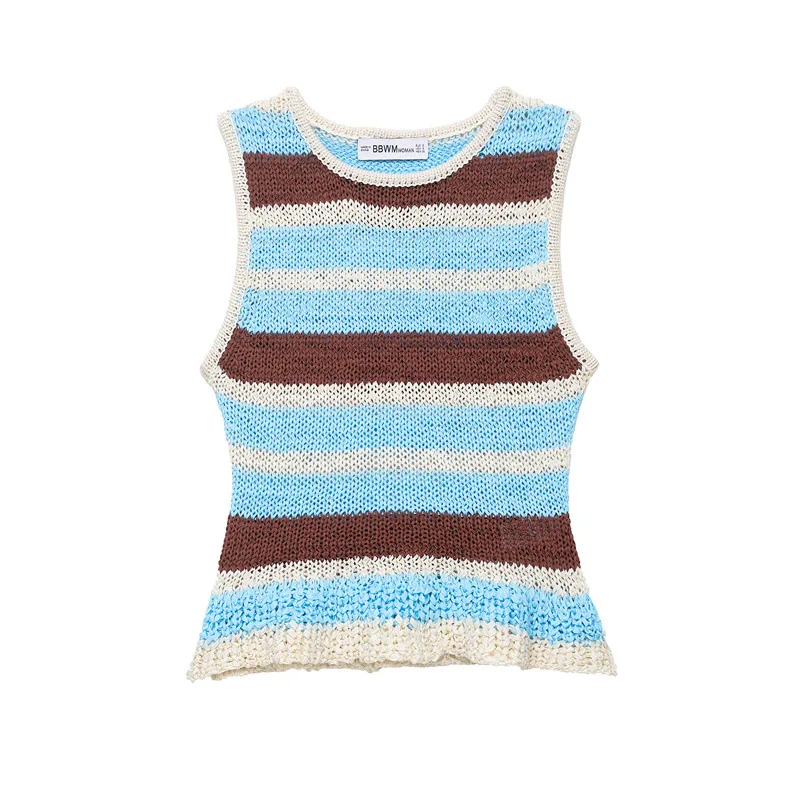 Spring New Round Neck Solid Color Loose Pullover Niche Temperament Knitted Sweater