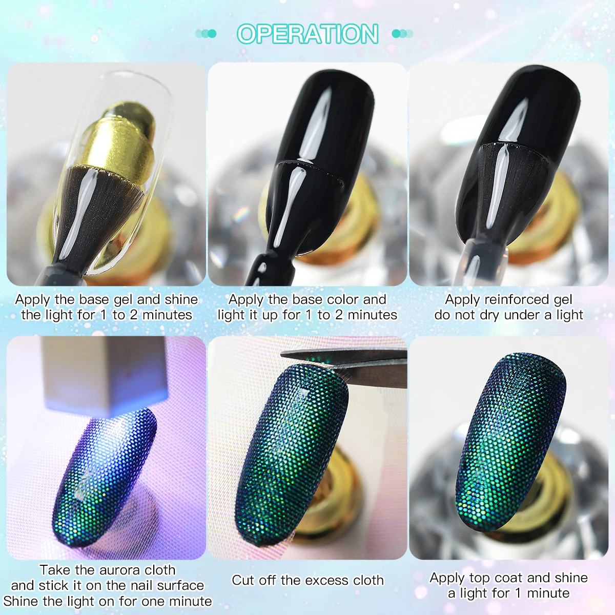 Smalto per unghie gel Aurora Snake Scale da 15 ml per pressa su unghie Gel per smalto semipermanente con glitter punk per stile serpente