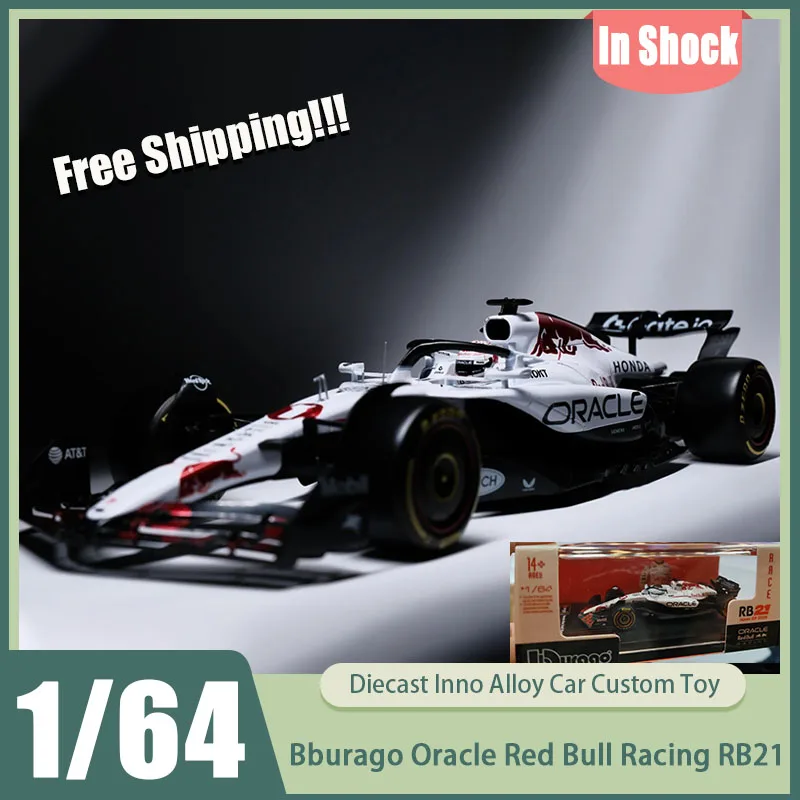 Новинка-bburago-1-64-red-bull-racing-rb21-Модель-автомобиля-Формулы-1-max-verstappen-2026-japan-gp-ливеринг-карманная-коллекционная-модель-игрушка