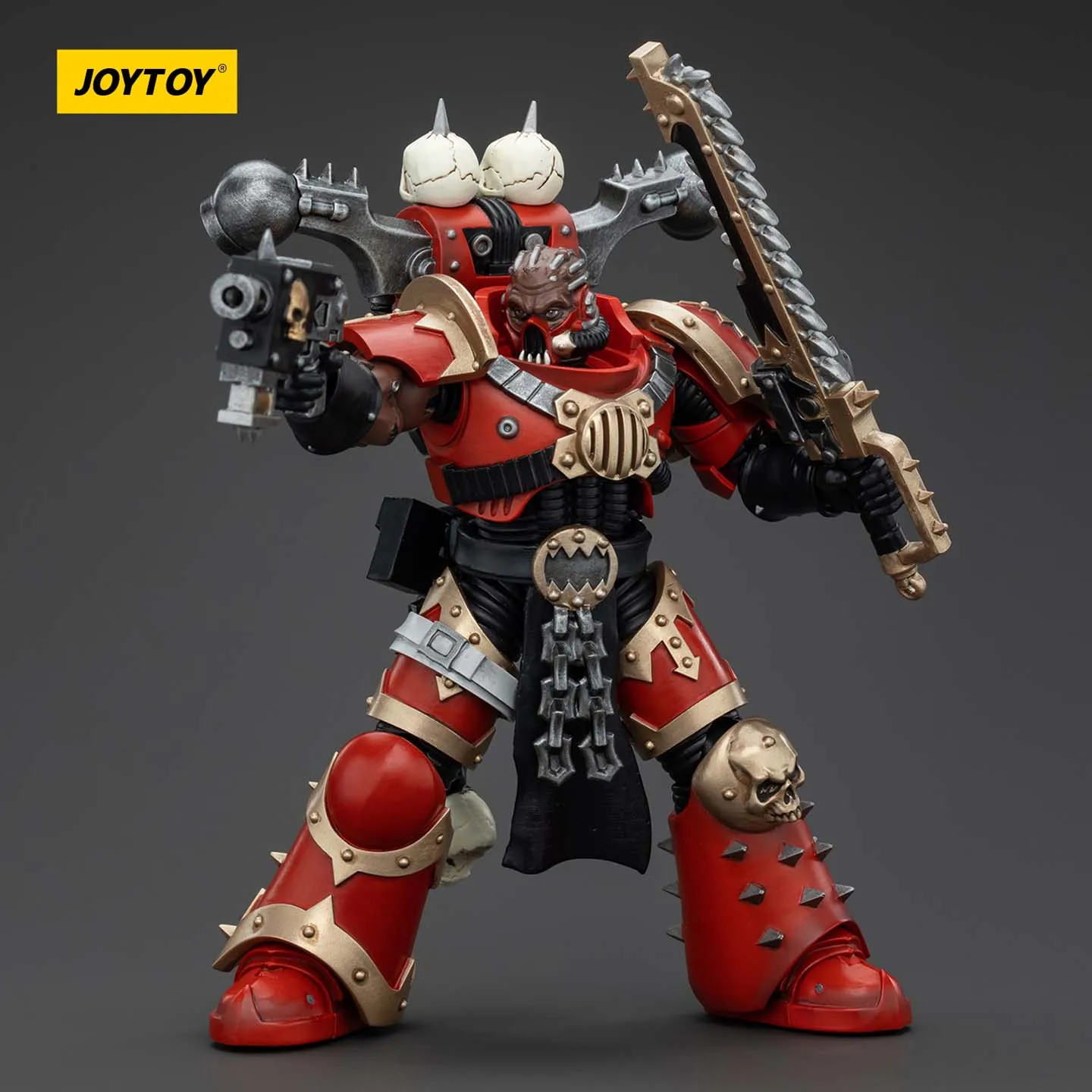 JOYTOY Dark Source Warhammer 40k Swallower JT00638 Berserker 7 Soldier Model Play 1/18 نموذج متنقل لعبة دمية مصنوعة يدويًا