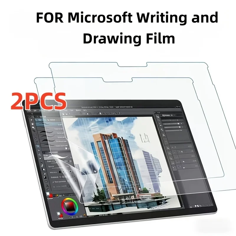 2 películas de pantalla de papel esmerilado adecuadas para tabletas Microsoft Surface Pro 7/Pro 6/Pro 5/Pro 4 para escribir y dibujar en papel