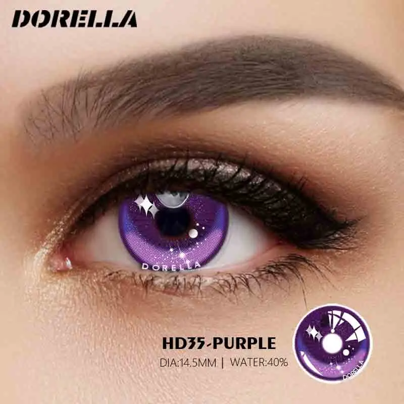 D\'ORELLA 1 Pair Colored Contact Lenses for Eyes Yearly Colored Lenses Contact Lenses Halloween Contact Lenses Cosplay Contacts