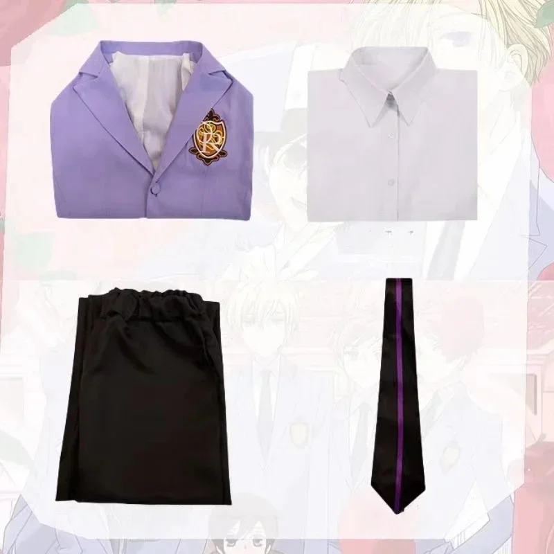 w;3.c\6;h'8/Fujioka Haruhi Cosplay Costume Anime Ouran High Host Club Suou Tamaki School Uniforms Halloween Pa5'u.9;m\4/p