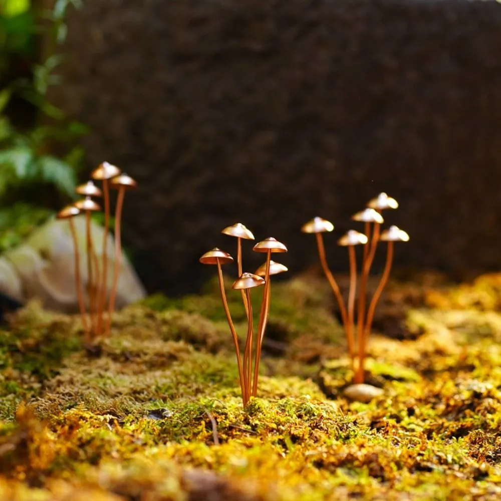 Charming โลหะเห็ด Garden Stakes Rustic Unique เห็ดสวนรูปปั้น Handmade เห็ดตกแต่ง Courtyard สนามหญ้า