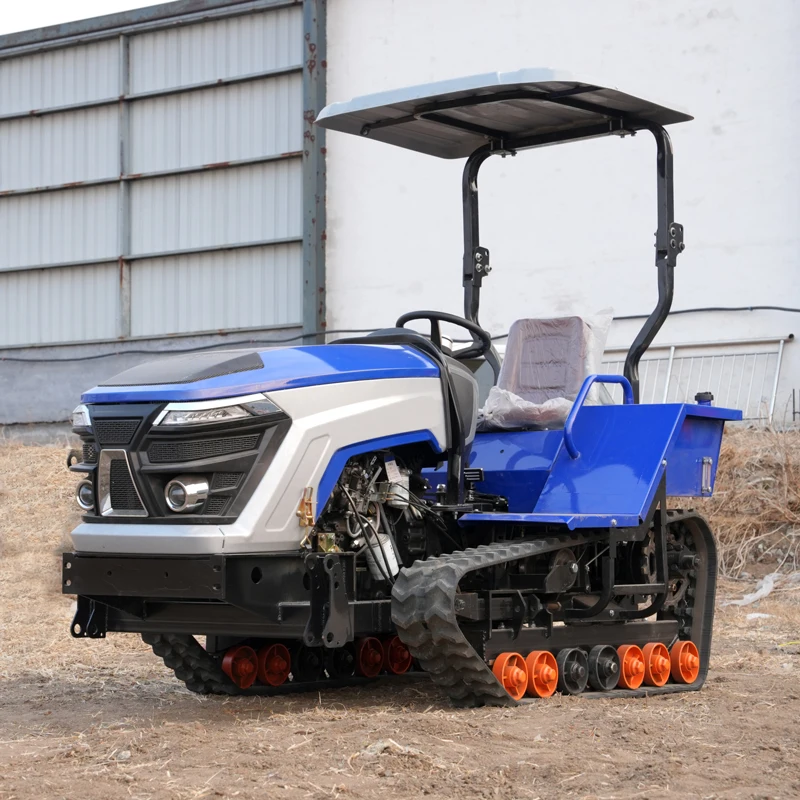Crawler Power Tiller Multifunctional Farm Ditching Machine For Orchard Weeding And Wasteland Soil Cultivation Management
