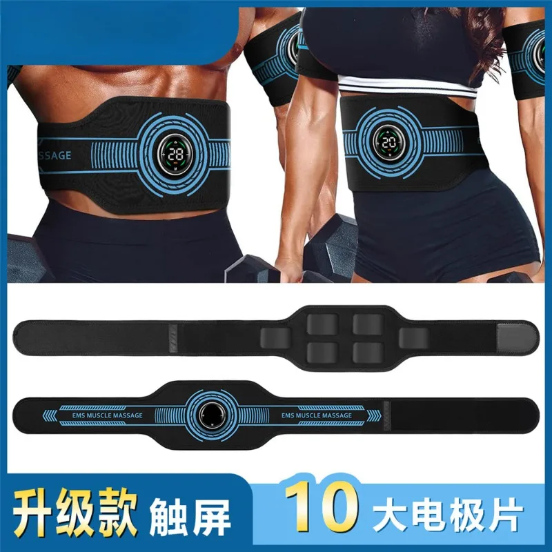 Upgrade Touch Screen EMS ABS Belt Massage Belt Abdominal Fitness Instrument Abs Stick Slimming Fat and Smart Abs Band