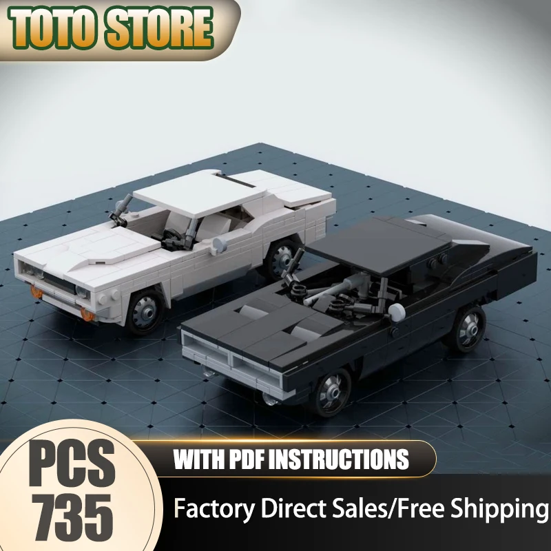 

Moc Building Blocks Death Proof Champion Speed Cars Model Technology Brick DIY Assembly Construction Toy Holiday Set Gifts