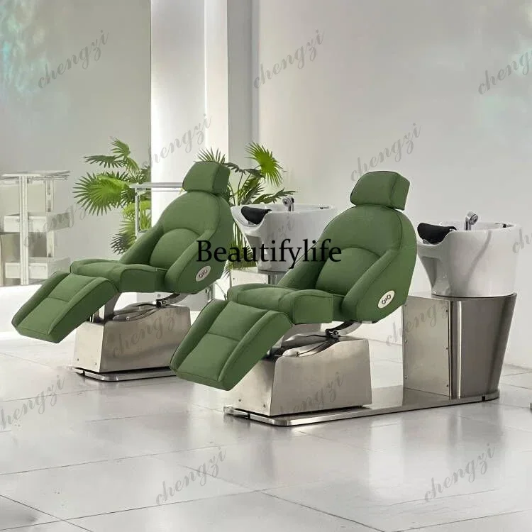 Y136 Electric Hairdresser Chair Shampoo Intelligent Simple Beauty Salon Chair Hair Washing Hairsalon Furniture