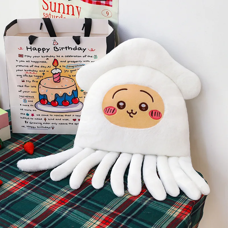 

90cm Cute Squid Usagi Stuffed Doll Chiikawa Plush Toy for Adults Kids Birthday Gift Anime Themed Nap Pillow Cushion Wholesale
