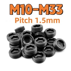 Grade 12.9 Hex Socket Set Screws M10 M12M14M16M18 M20 M22 M24 M26 M27 M28 M30 M33 Carbon Steel Pipe Oil Plug Headless Grub Screw