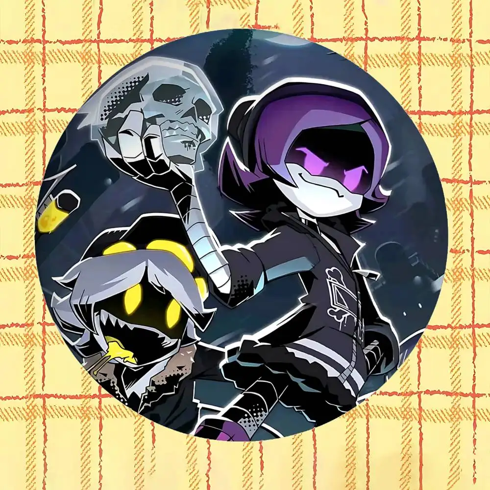 أنيمي M-القتل الطائرة بدون طيار شارات الطرفية التلبيب دبابيس صفيح بروش مستدير لحقيبة كتف اكسسوارات هدايا تذكارية