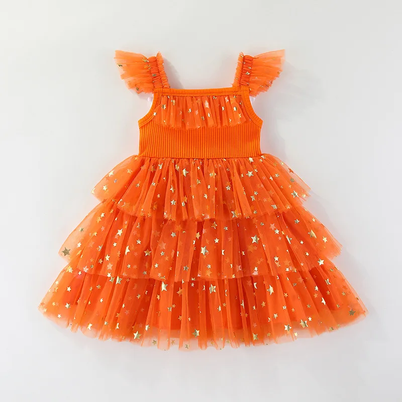 Kids Halloween Pumpkin Dress 2