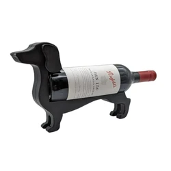 Creative Dachshund Wine Bottle Holder Kitchen Wine Storage Box Household Practical Decorative Sausage Dog Design