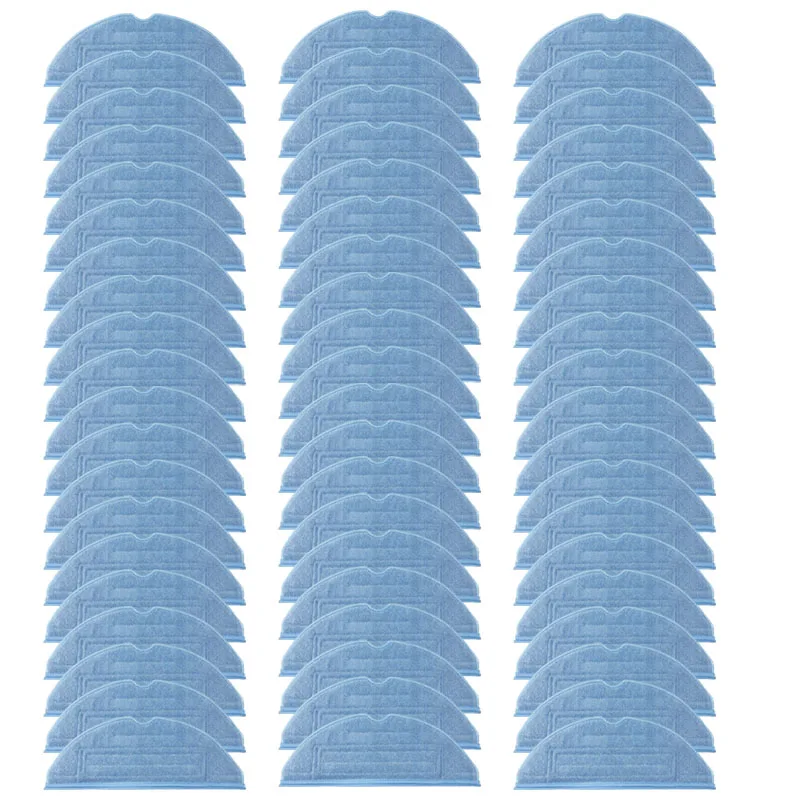 60pcs Washable and Reusable Mop Cloth Pads for Xiaomi Roborock S7 S7MaxV Ultra Vacuum Cleaner Parts Microfiber Soft pad
