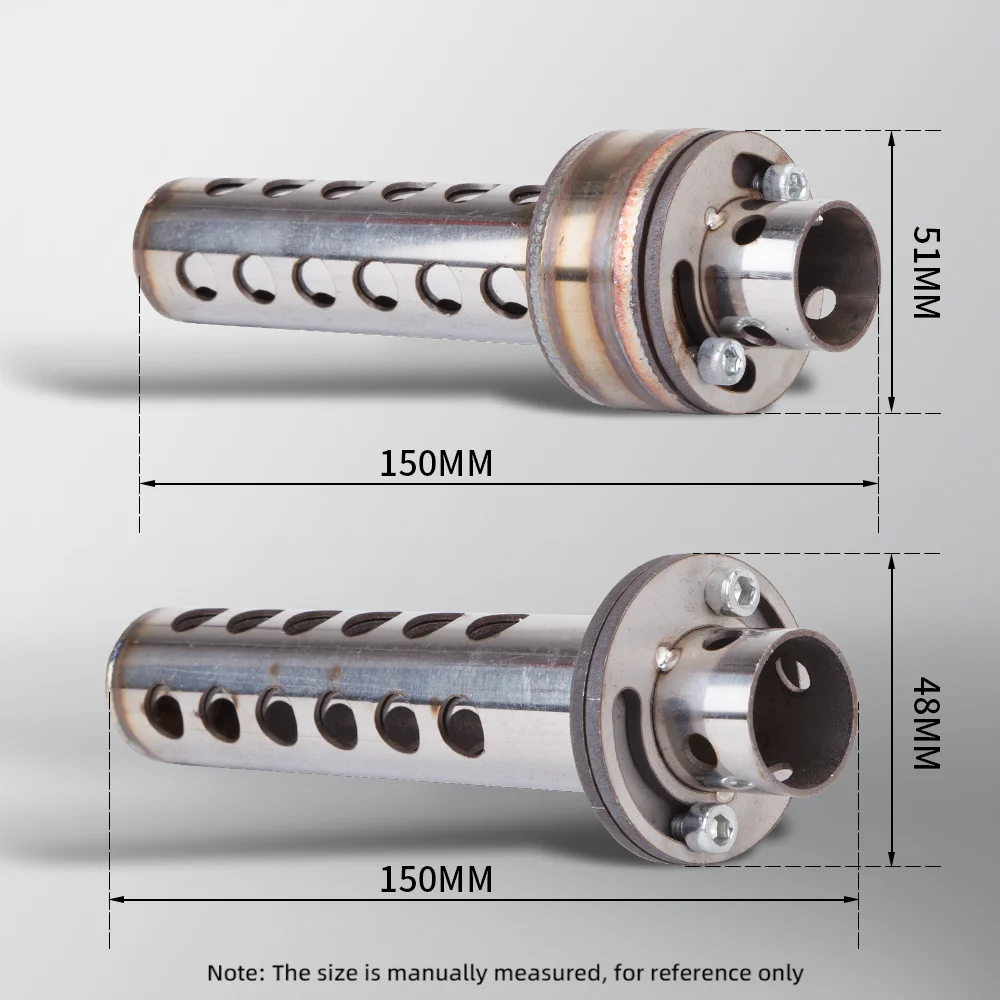 DB Killer muffler upgrade accessory, plug-in type, adjustable, 48/51mm
