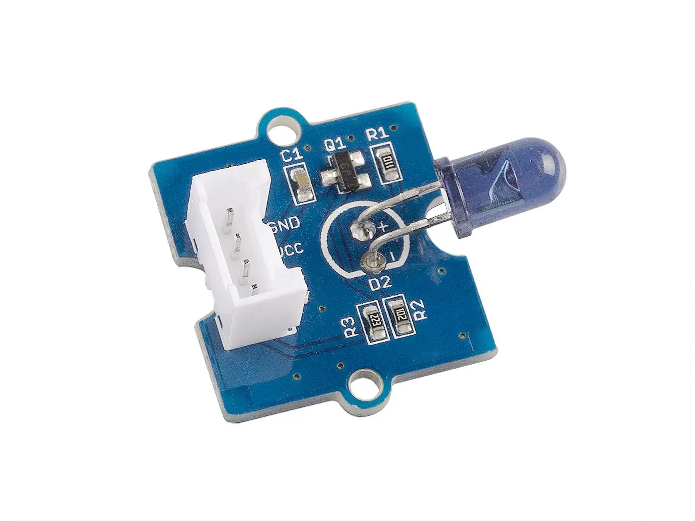 

Grove — инфракрасный излучатель, используемый для передачи инфракрасных сигналов через инфракрасный светодиод