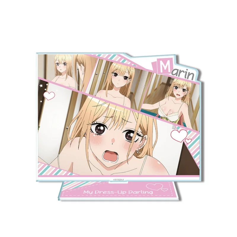 15cm Anime My Dress-Up Darling Acrylic Stand Keychain Marin Kitagawa Wakana Gojou Tabletop Decorations Keychain Decor Gifts