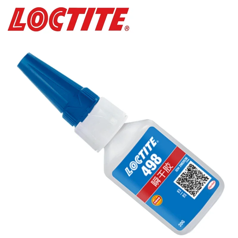 LOCTITE 498 Adhésif instantané 20 g, réglage rapide, débit contrôlé pour les liaison verticales/précises, multimaterial, buse de précision