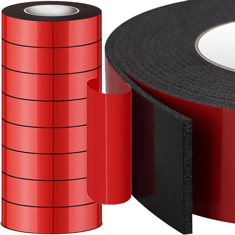 

100/10m Double Sided Foam Tape PE High Temperature Resistant Self-Adhesive Tapes Fixing Pads Strips Tools for Car Wall LED Light