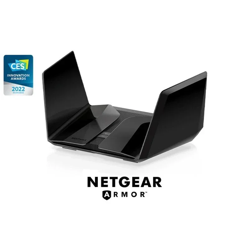 NETGEAR AXE11000 RAXE500 Nighthawk Tri-Band WiFi 6E Router, Up To 10.8Gbps With New 6GHz Band, Armor & Smart Parental Controls