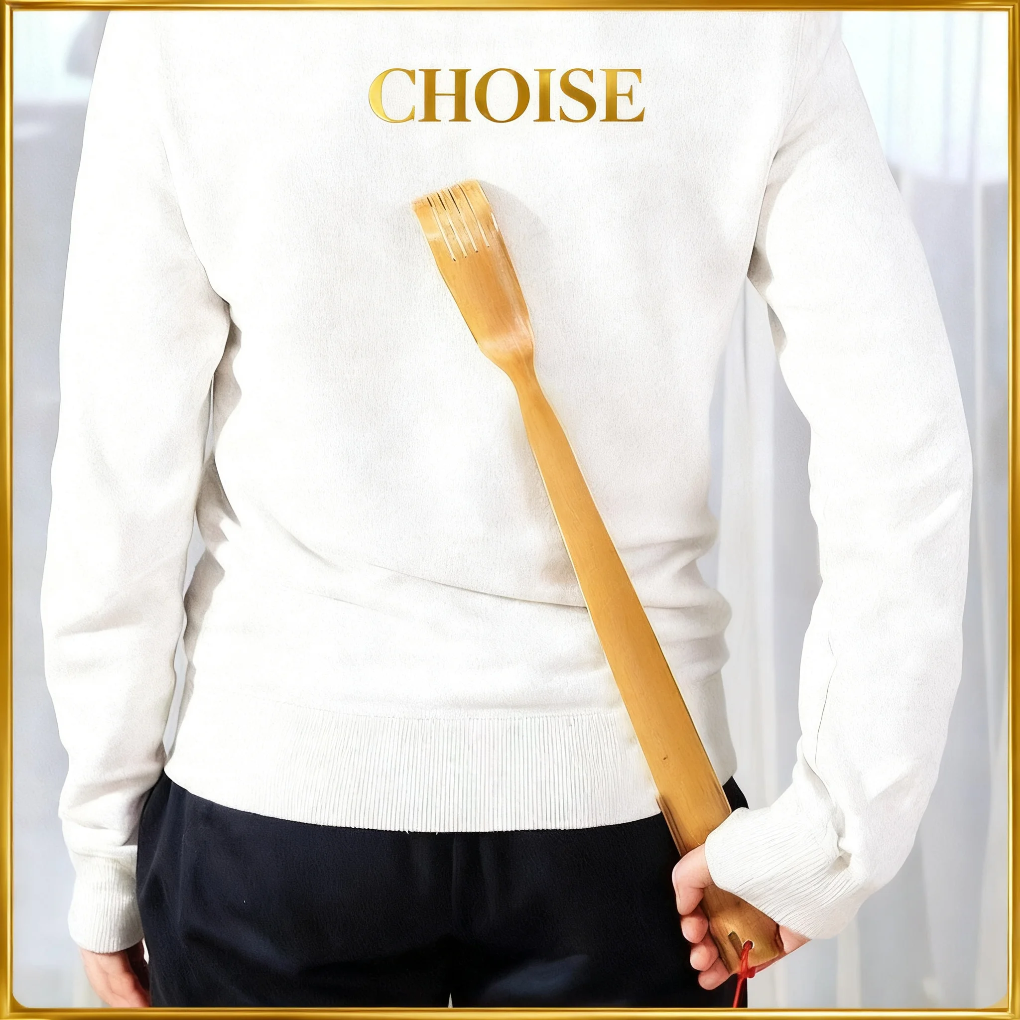 Bamboo Back Scratcher Anti-Itch Massager for Elderly Health Care Body Scraper Comfortable Scratch Tool for Seniors