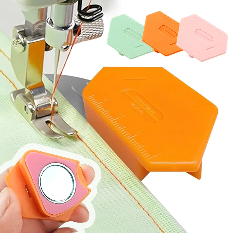 1/2pcs New Magnetic Seam Guide Sewing Machine Fixed Anti-Slip Guide With Graduated Scale Universal Sewing Machine Attachments