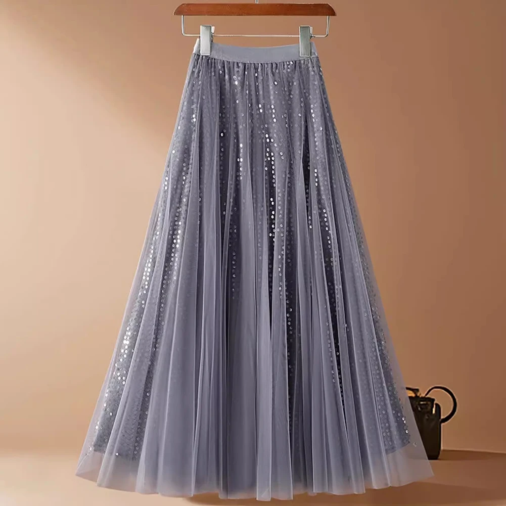 

Повседневная одежда, абрикосовая модная юбка с блестками, модная женская юбка с блестками, Новое поступление, легкая эластичная ткань