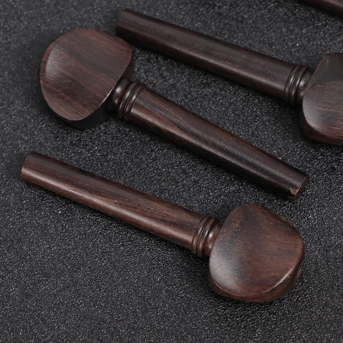 

4 PCS Ebony Violin Tuning Pegs Replacement Wood String Instrument Accessories Pre Drilled Easy Assembly Smooth