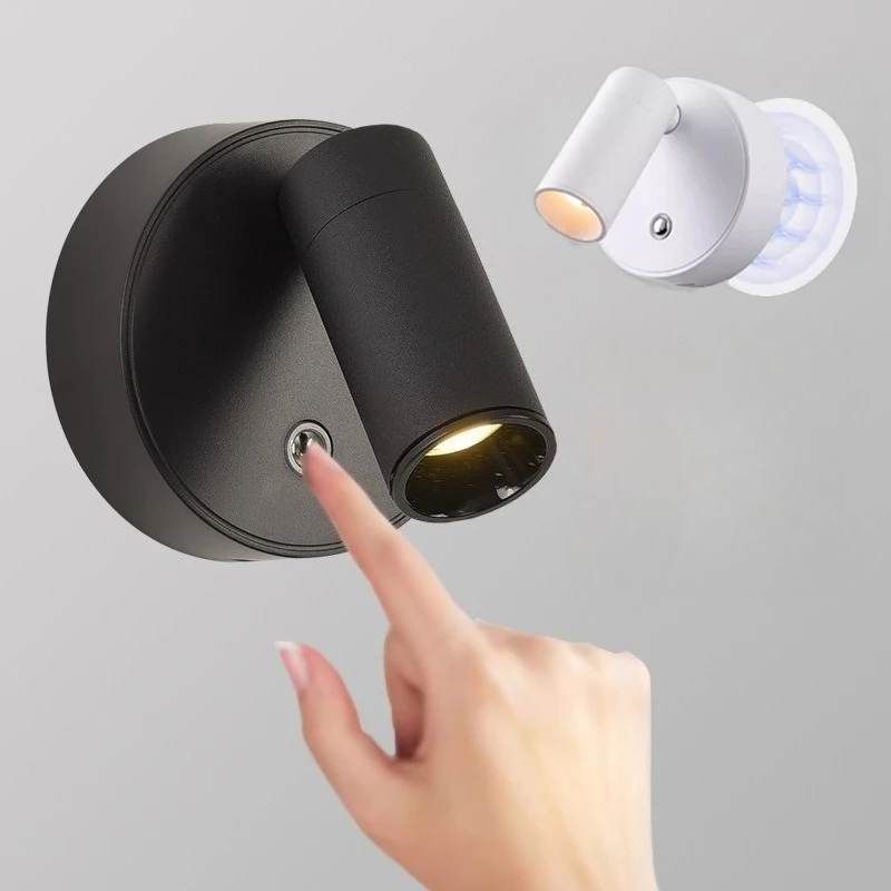 

Магнитный настенный светильник Светодиодная настольная лампа Перезаряжаемый через USB светодиодный беспроводной настенный светильник с сенсорным переключателем Прикроватная лампа с регулируемой яркостью для чтения