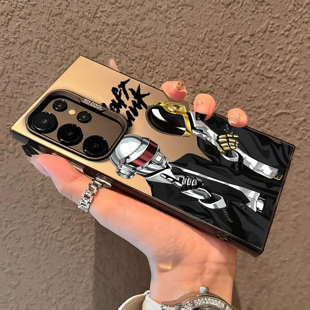 

Band D-Daft Punk Phone Case For Samsung Galaxy S25 Edge S24 S23 S22 S21 S20 Ultra Funda Silicone Silver Cover