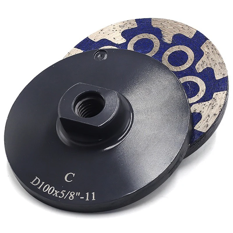 Imagem -05 - Diamond Bowl Stone Grinding Disc Almofada de Polimento de Mármore de Concreto Rebarbadora Rebolo Bloco Abrasivo 100 mm 1pc