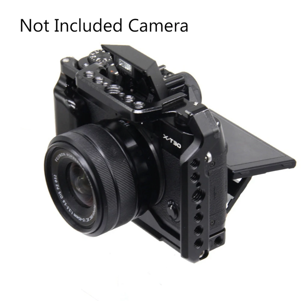 RISE- Aluminum Camera Cage for Fujifilm Fuji X-T30 X-T20 X- T10 X-T30II Protective Cage Accessories Quick Release Plate