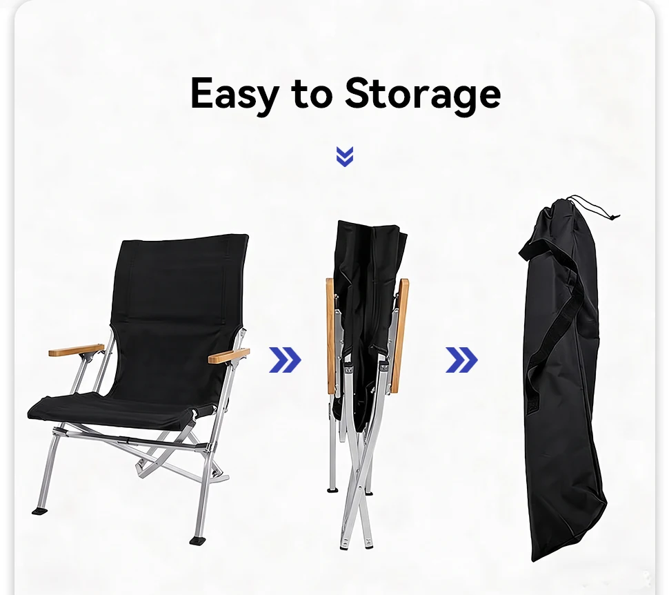 WESTTUNE Klappbarer Outdoor-Stuhl, tragbarer Liegestuhl mit hoher Rückenlehne, leichter Campingstuhl für Zuhause, Picknick, Gartenmöbel – Detail 8