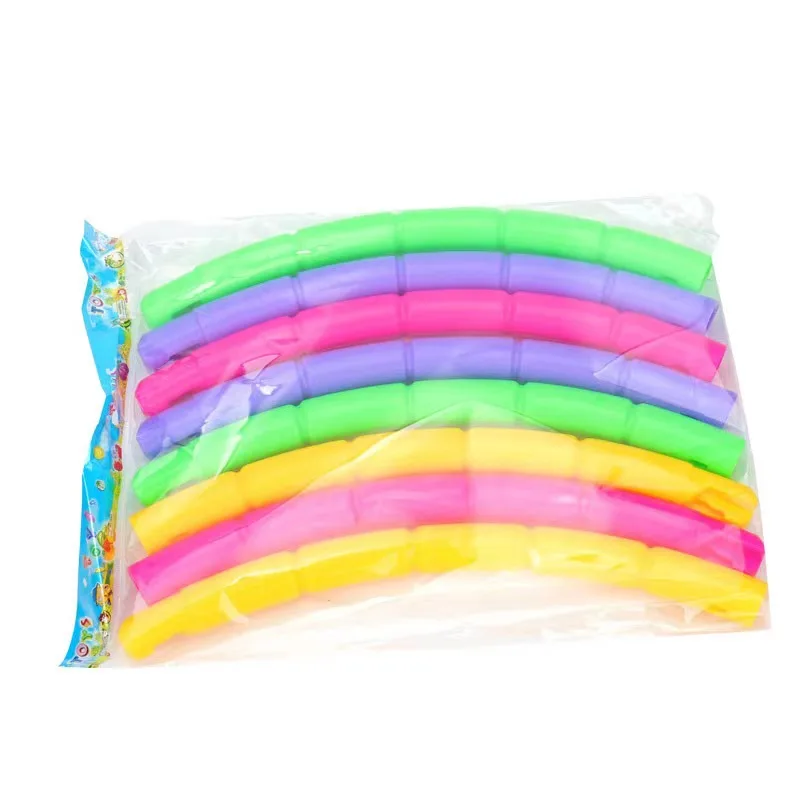 

Plastic Hula Ring Yoga Hoops for Kids Weighted Hula Hoops Detachable Portable Sports Exercise Fitness