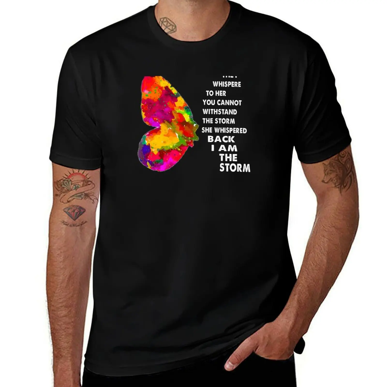 They Whispered to her you cannot withstand the Storm she whispered back i am the Storm T-Shirt Plus Size Solid Color T-Shirt